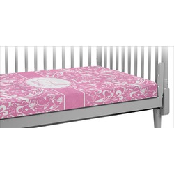 Floral Vine Crib Fitted Sheet (Personalized)