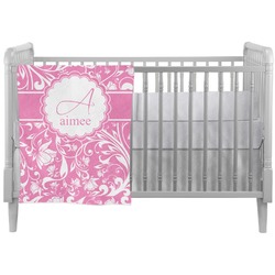 Floral Vine Crib Comforter / Quilt (Personalized)