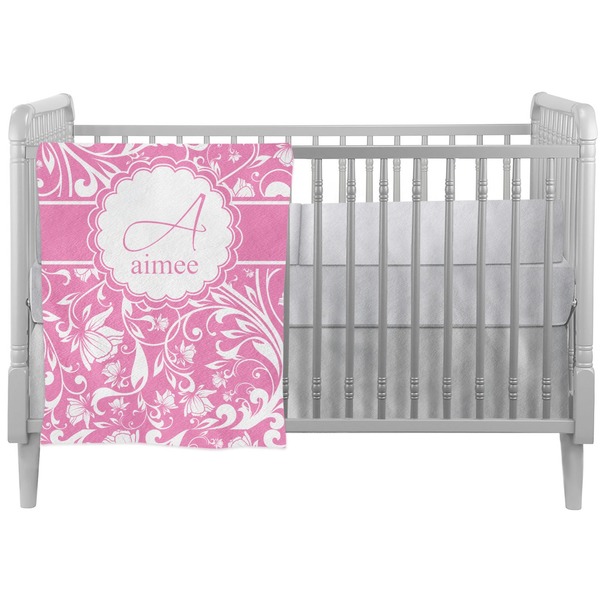 Custom Floral Vine Crib Comforter / Quilt (Personalized)