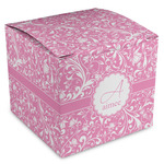 Floral Vine Cube Favor Gift Boxes (Personalized)