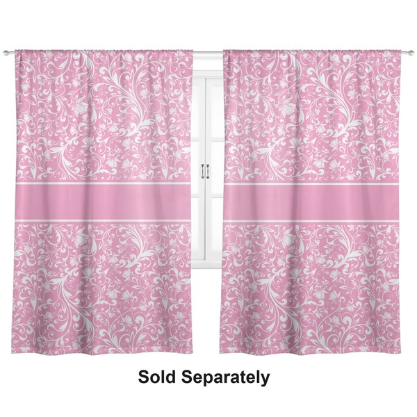 Custom Floral Vine Curtain Panel - Custom Size