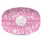 Floral Vine Plastic Platter - Microwave & Oven Safe Composite Polymer (Personalized)