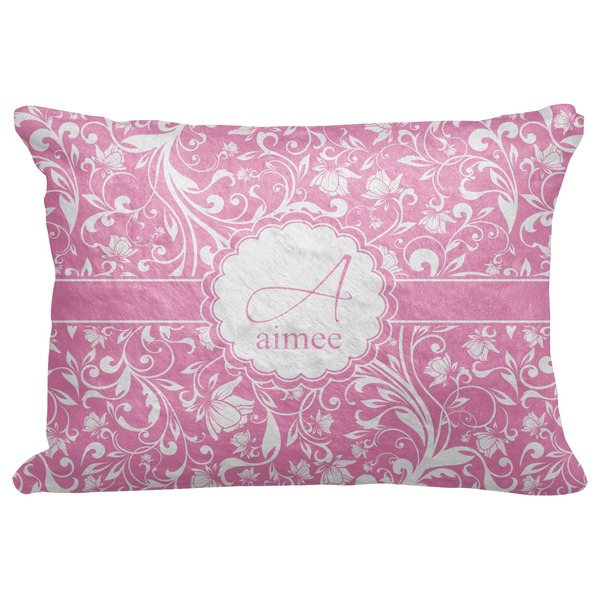 Custom Floral Vine Decorative Baby Pillowcase - 16"x12" (Personalized)