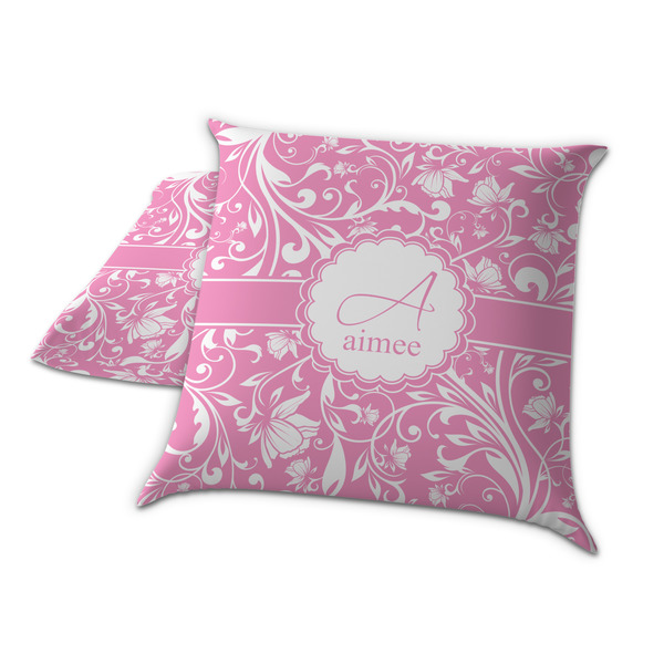 Floral Vine Decorative Pillow Case - TWO
