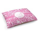 Floral Vine Dog Bed - Medium w/ Name and Initial
