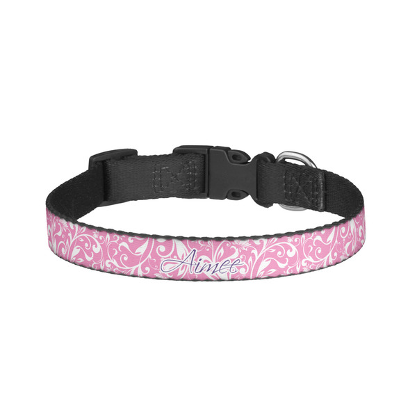 Custom Floral Vine Dog Collar - Small (Personalized)