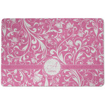 Floral Vine Dog Food Mat w/ Name and Initial