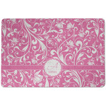 Floral Vine Dog Food Mat w/ Name and Initial