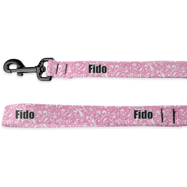Custom Floral Vine Deluxe Dog Leash (Personalized)