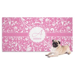 Floral Vine Dog Towel (Personalized)