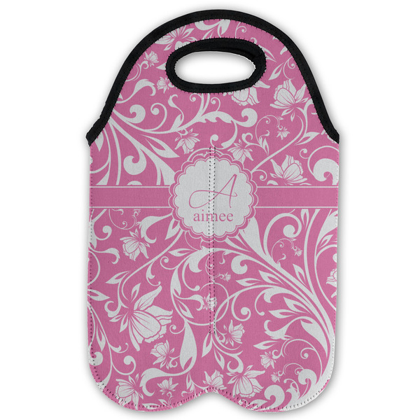 Floral Vine Double Wine Tote - Flat (new)