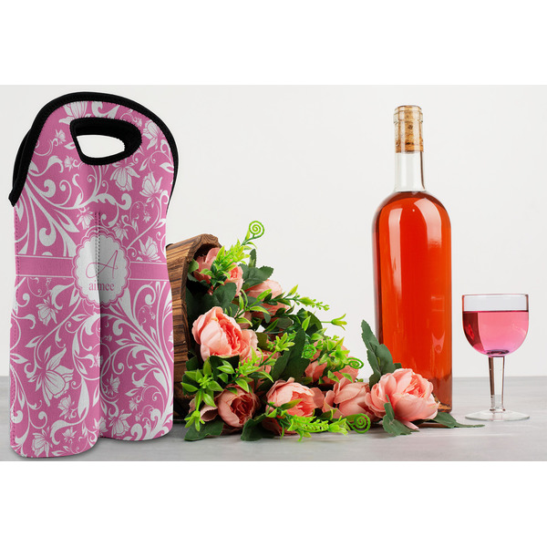 Floral Vine Double Wine Tote - LIFESTYLE (new)