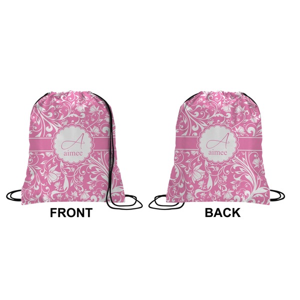 Floral Vine Drawstring Backpack