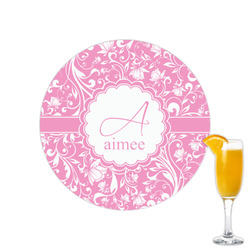 Floral Vine Printed Drink Topper - 2.15" (Personalized)