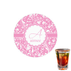 Floral Vine Printed Drink Topper - 1.5" (Personalized)