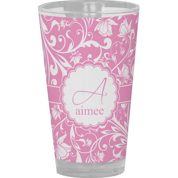 Custom Floral Vine Pint Glass - Full Color (Personalized)