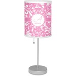Floral Vine 7" Drum Lamp with Shade Linen (Personalized)