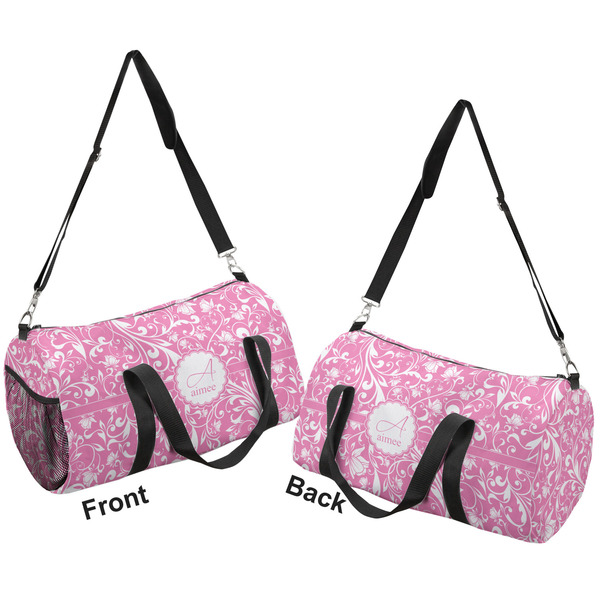 Floral Vine Duffle bag large front and back sides