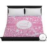 Floral Vine Duvet Cover - King (Personalized)