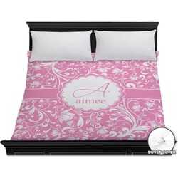 Floral Vine Duvet Cover - King (Personalized)