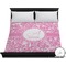 Floral Vine Duvet Cover - King (Personalized)