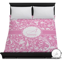 Floral Vine Duvet Cover - Full / Queen (Personalized)