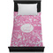 Floral Vine Duvet Cover - Twin - On Bed - No Prop