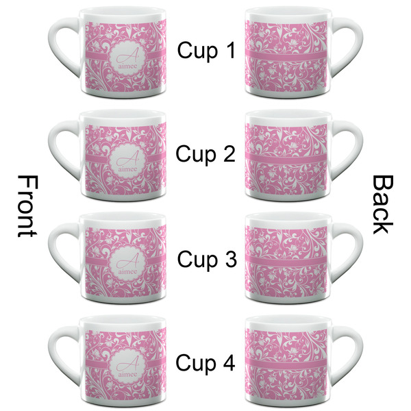 Floral Vine Espresso Cup - 6oz (Double Shot Set of 4) APPROVAL