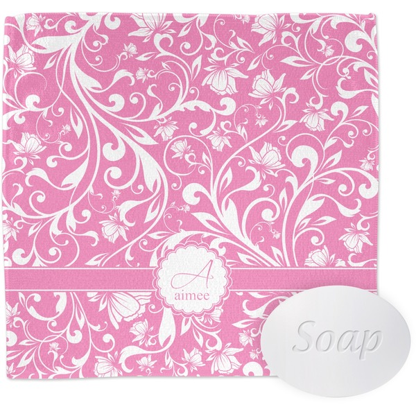 Custom Floral Vine Washcloth (Personalized)