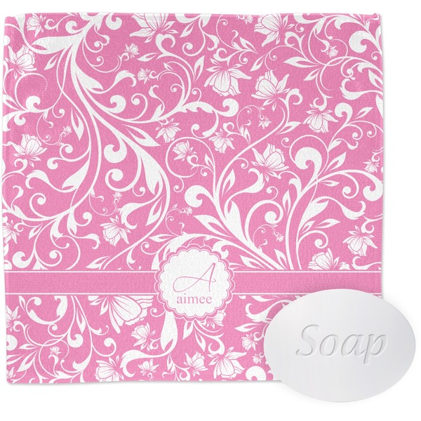 Floral Vine Wash Cloth with soap