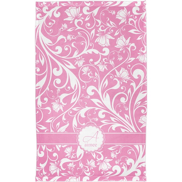Floral Vine Finger Tip Towel - Full View