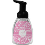 Floral Vine Foam Soap Bottle - Black (Personalized)