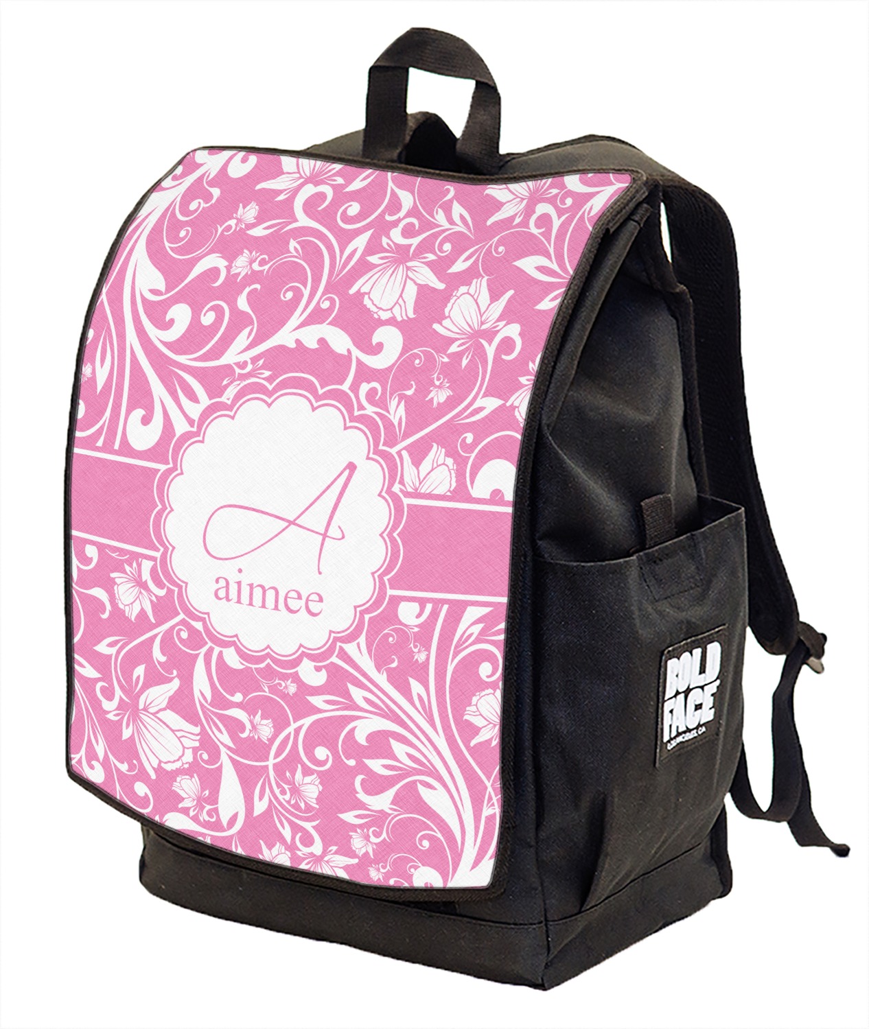 Floral Vine Backpack w/ Front Flap (Personalized) YouCustomizeIt