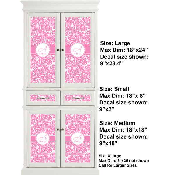 Floral Vine Full Cabinet (Show Sizes)