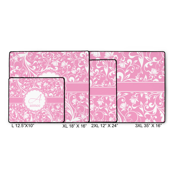Floral Vine Gaming Mats - SIZE CHART