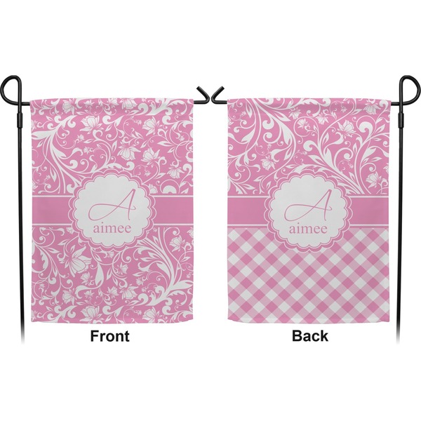 Floral Vine Garden Flag - Double Sided Front and Back