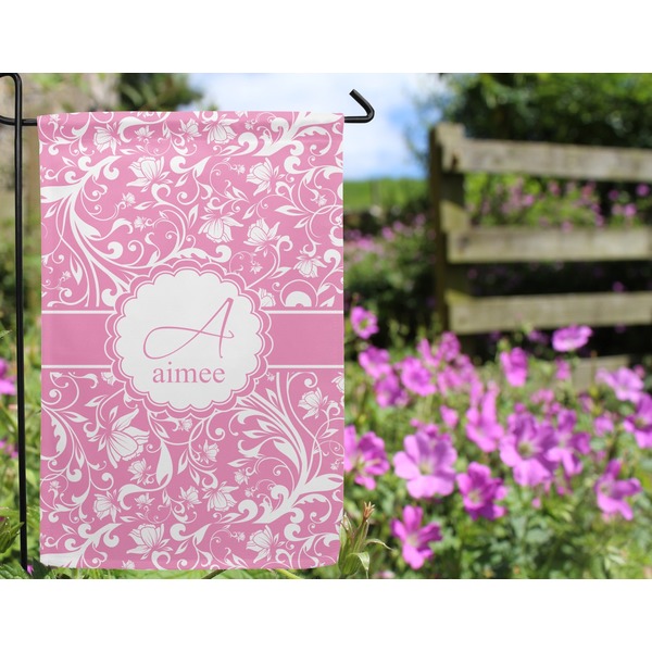 Floral Vine Garden Flag - Outside In Flowers