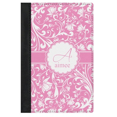 Floral Vine Genuine Leather Passport Cover (Personalized)