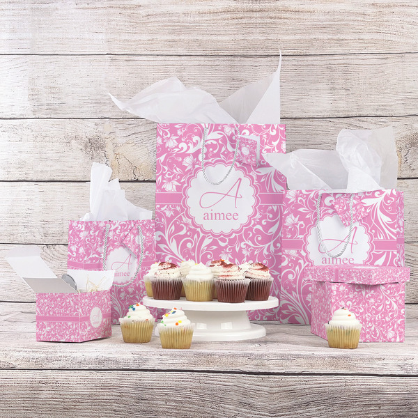 Floral Vine Gift Bags - In Context