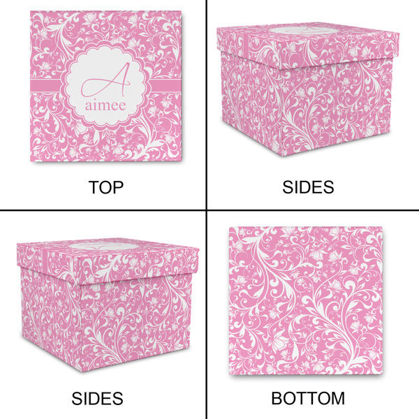 Floral Vine Gift Boxes with Lid - Canvas Wrapped - Large - Approval