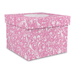 Floral Vine Gift Box with Lid - Canvas Wrapped - Large (Personalized)