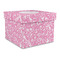 Floral Vine Gift Box with Lid - Canvas Wrapped - Large (Personalized)