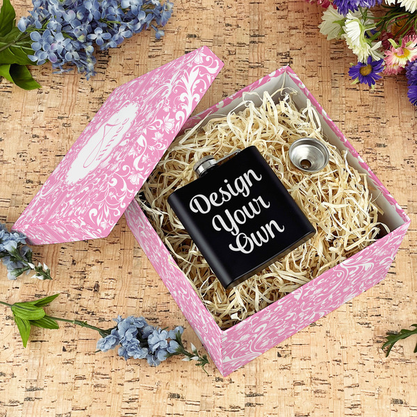 Floral Vine Gift Boxes with Lid - Canvas Wrapped - Large - In Context