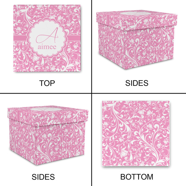Floral Vine Gift Boxes with Lid - Canvas Wrapped - Medium - Approval
