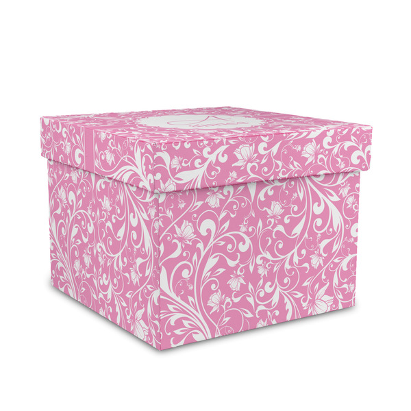 Custom Floral Vine Gift Box with Lid - Canvas Wrapped - Medium (Personalized)