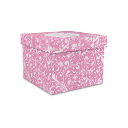 Floral Vine Gift Box with Lid - Canvas Wrapped - Small (Personalized)