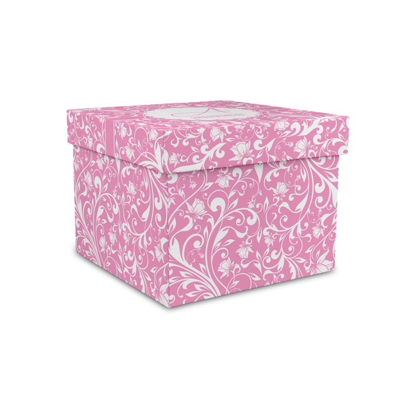 Custom Floral Vine Gift Box with Lid - Canvas Wrapped - Small (Personalized)