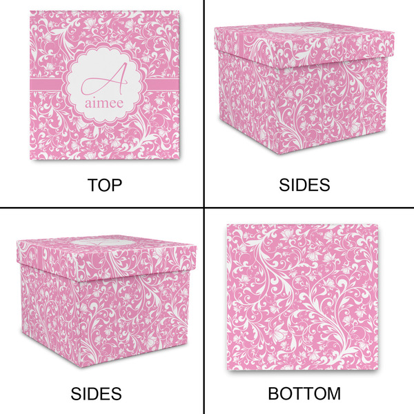 Floral Vine Gift Boxes with Lid - Canvas Wrapped - X-Large - Approval