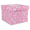 Floral Vine Gift Boxes with Lid - Canvas Wrapped - X-Large - Front/Main