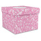Floral Vine Gift Box with Lid - Canvas Wrapped - X-Large (Personalized)